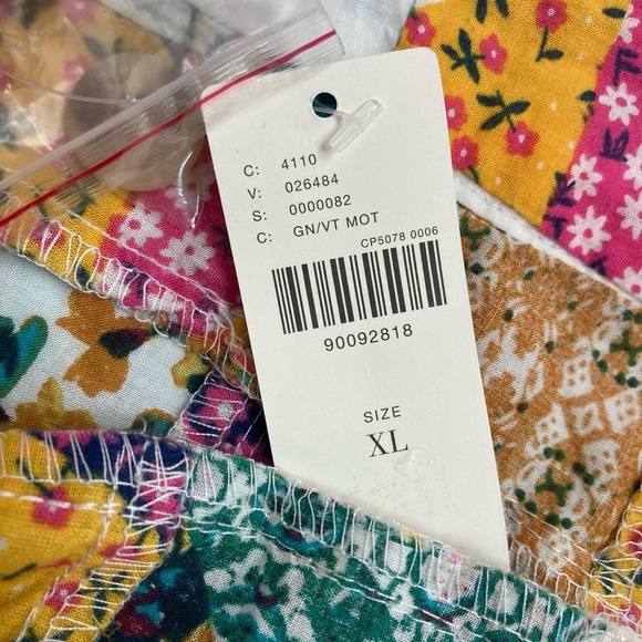 NWT Anthropologie/Pilcro Patchwork Spaghetti Strap Boxy Tank - Picture 10 of 13